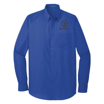 Port Authority® Long Sleeve Carefree Poplin Shirt Thumbnail