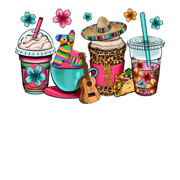 9  Mexico Fiesta Coffee Cups Mexican Thumbnail