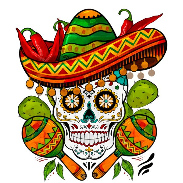 7  Mexica Fiesta Skull Cinco De Mayo Party Thumbnail