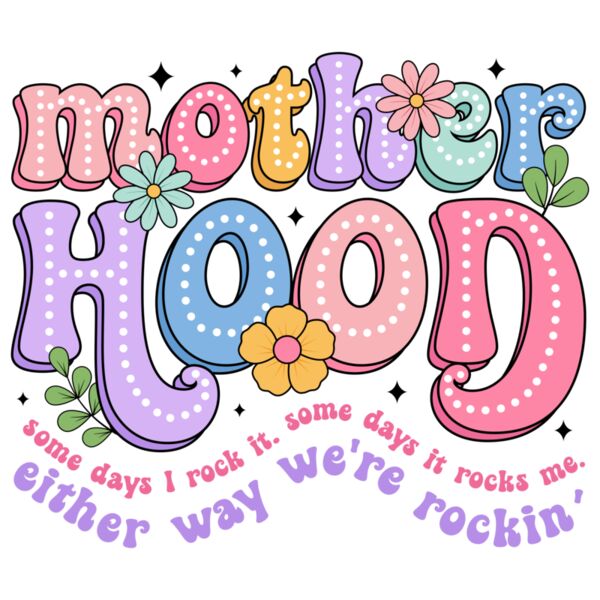 Retro Motherhood PNG  Funny Mom PNG Thumbnail