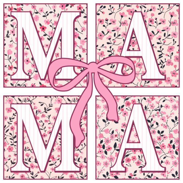 Pink Floral Chinoiserie Mama Coquette PNG Thumbnail