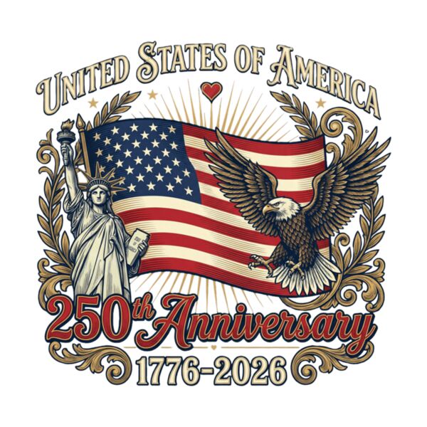Usa Independence 250th Anniversary 1776 2026 Patriotic Eagle Sweatshirt Thumbnail