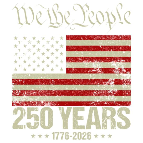 250 Years Distressed American Flag 250th Anniversary USA Sweatshirt Thumbnail
