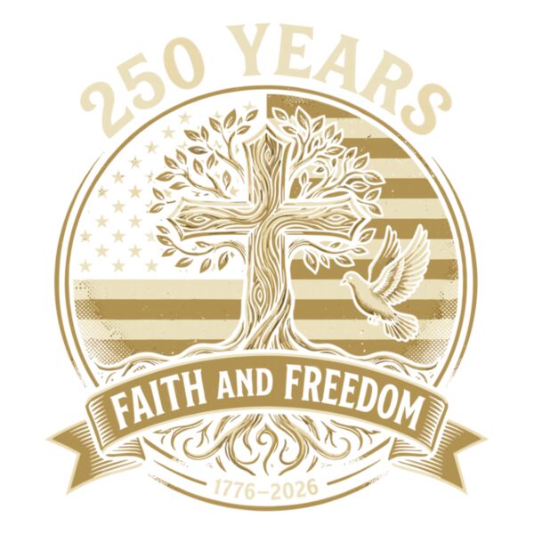 250 Years Faith and Freedom Christian USA 250th Anniversary Sweatshirt Thumbnail