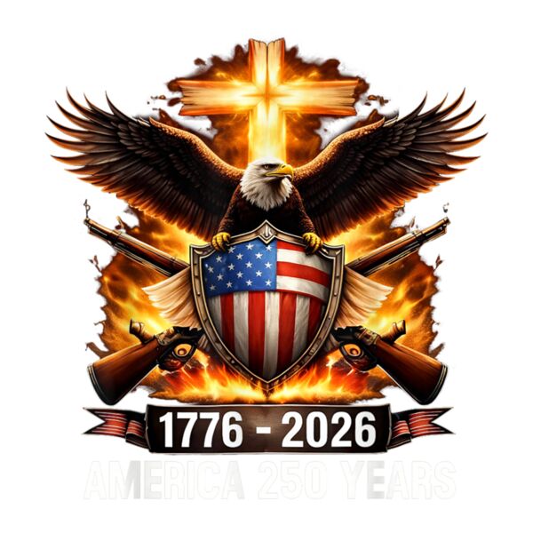250 Years American 1776 2026 250th USA Birthday 4th of July T Shirt Thumbnail