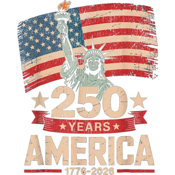 250 Years American 250th Anniversary US USA Flag 4th of July T Shirt Thumbnail