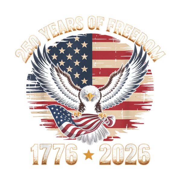 250 Years American 250th Anniversary US USA Flag 4th of July T Shirt  3  Thumbnail