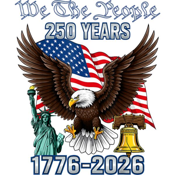 250 Years American 250th Anniversary USA US Flag 4th of July T Shirt Thumbnail